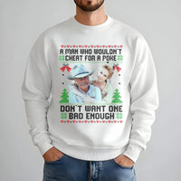 Western Ugly Christmas Sweater, Humorous Cowboy Christmas Sweatshirt, Rodeo Holiday Crewneck, Rancher Xmas Pullover, Country Western Present