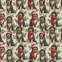 PWD Christmas Gift Wrap, Portuguese Water Dog Wrapping Paper, Portuguese Water Dog Holiday Paper, Dog Lover Gift Wrapping Paper Roll