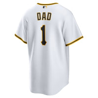 Pittsburgh Pirates White #1 Dad Home Replica Jersey