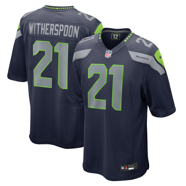 Seattle Seahawks Devon Witherspoon College Navy Game Jersey