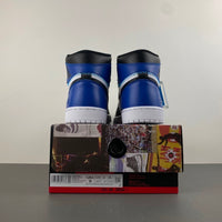 High Top Sneakers, White Black Blue Colorway, Lace Up Design, Casual Gift for Sneaker Fans
