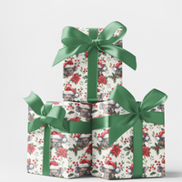 Adorable Koala Holiday Gift Wrap Roll, Santa Koala Christmas Wrapping Paper, Festive Animal Xmas Wrapping Paper, Unique Winter Present Supplies