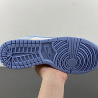 Low Top Sneakers, White Blue Colorway, Lace Up Design, Casual Gift for Sneaker Fans