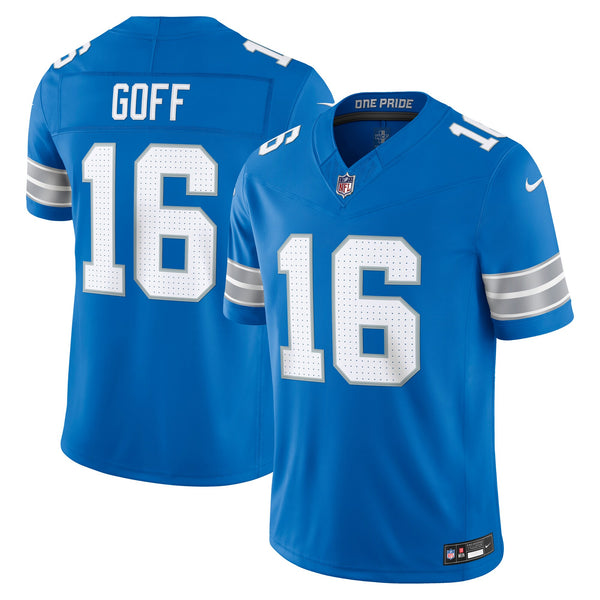 Detroit Lions Jared Goff Blue Team Stitched Limited Jersey