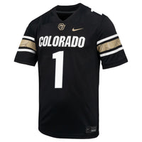 #1 Colorado Buffaloes Throwback Game Jersey - Black