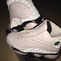 Basketball Shoes, White Black Colorway, Lace Up Design, Casual Gift for Shoe Lovers