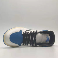 Sneakers, Cream Blue Colorway, Reverse Hook Design, Lace Up Design, Casual Gift for Sneaker Fans