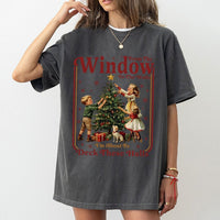 Humorous Retro Holiday Graphic Tee, Deck the Halls Christmas T-Shirt, Festive Xmas Party Shirt, Adorable Christmas Shirt, Holiday Present for Women