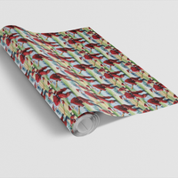 Holiday Sports Wrapping Paper, Baseball Santa Christmas Gift Wrap Paper, Santa Claus Present Paper Roll, Festive Xmas Present Wrap Paper