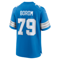 Detroit Lions Larry Borom Blue Team Game Jersey