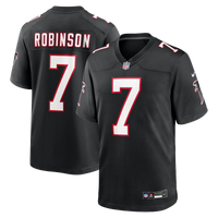 Atlanta Falcons Bijan Robinson Black Throwback Game Jersey