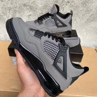 Mid Top Sneakers, Black Gray Colorway, Lace Up Design, Casual Gift for Sneaker Fans