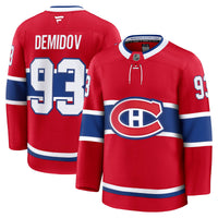 Montreal Canadiens Ivan Demidov Red Home Premium Jersey