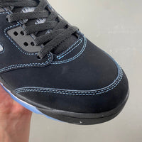 Mid Top Sneakers, Blue Black Colorway, Lace Up Design, Casual Gift for Sneaker Fans