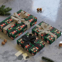 Adorable Santa Hat Dogs Sweater Gift Wrap, Christmas Puppy Wrapping Paper, Holiday Dog Wrapping Paper, Festive Pet Lover Present Paper Roll