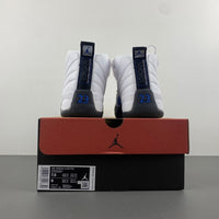 Low Top Sneakers, Blue White Black Colorway, Leather Footwear, Lace Up Design, Casual Gift for Sneaker Fans
