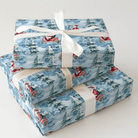 Golf Cart Santa Gift Wrap, Golf Santa Christmas Wrapping Paper, Humorous Golfer Holiday Wrapping Paper, Winter Golf Fan Present Wrapping Paper