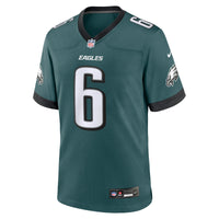 Philadelphia Eagles DeVonta Smith Midnight Green Team Game Jersey