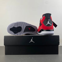 Mid Top Sneakers, Red Black Colorway, Lace Up Design, Casual Gift for Sneaker Fans