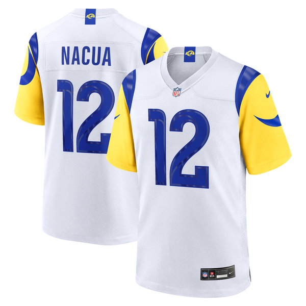 Los Angeles Rams Puka Nacua White White Game Player Jersey