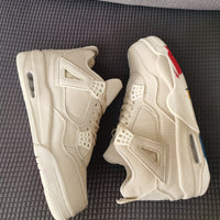 Retro Mid Top Sneakers, Off White Colorway, Canvas Footwear, Lace Up Design, Casual Gift for Sneaker Fans