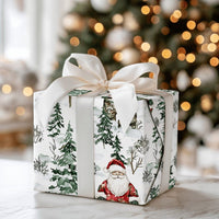 Military Soldier Holiday Gift Wrap, Camo Santa Christmas Wrapping Paper, Camouflage Santa Wrapping Paper, Veteran Present Wrapping Paper