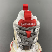 Low Top Sneakers, Red Gray Colorway, Lace Up Design, Casual Gift for Sneaker Fans