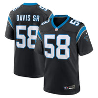 Carolina Panthers Thomas Davis Sr. Black Team Retired Game Jersey