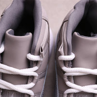 High Top Sneakers, Gray Colorway, Lace Up Design, Casual Gift for Sneaker Fans