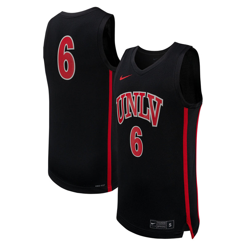 #6 UNLV Rebels Replica Basketball Jersey - Black