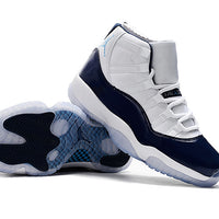 Sneakers, Navy Colorway, Lace Up Design, Casual Gift for Sneaker Fans