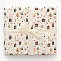 Mid-Century Gift Wrap, Retro Christmas Wrapping Paper, Vintage Starburst Holiday Paper Roll, Retro Present Wrap, Xmas Gift Wrapping Paper