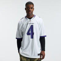 Baltimore Ravens Zay Flowers White Game Jersey