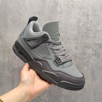 Mid Top Sneakers, Gray Colorway, Lace Up Design, Casual Gift for Sneaker Fans