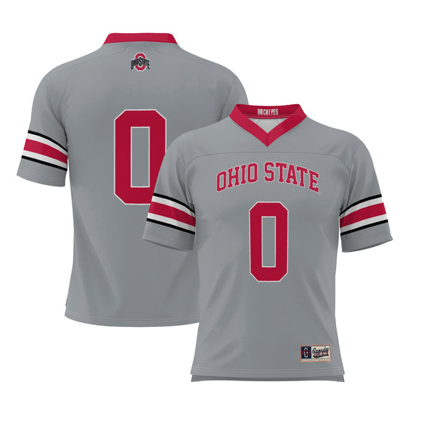 #0 Ohio State Buckeyes Lightweight Lacrosse Jersey - Gray