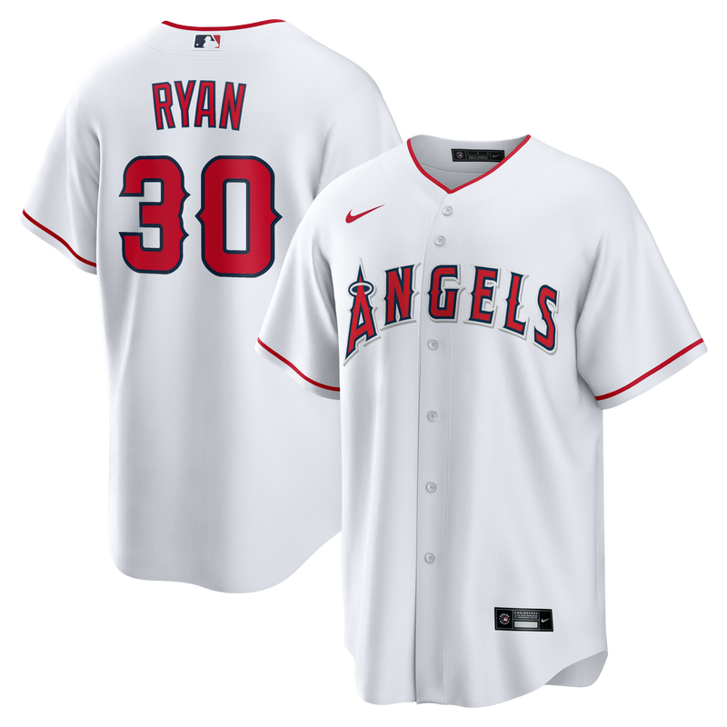 Los Angeles Angels Nolan Ryan White Home Retired Player Replica Jersey