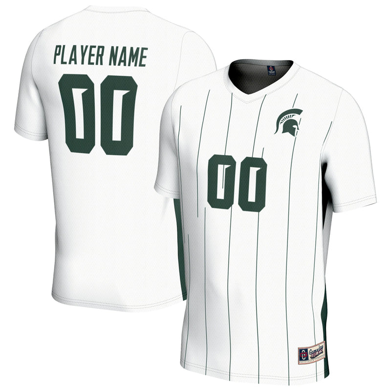 Michigan State Spartans NIL Pick-A-Player Soccer Jersey - White