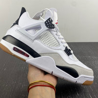 Sneakers, White Black Gray Colorway, Leather Footwear, Lace Up Design, Casual Gift for Sneaker Fans