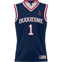 #1 Duquesne Dukes Lightweight Basketball Jersey - Navy