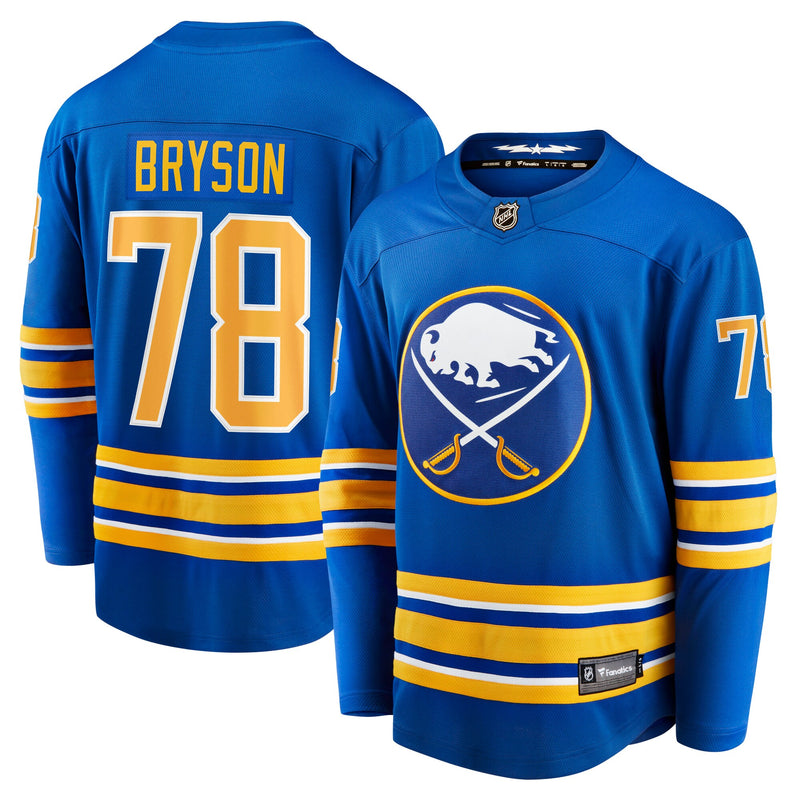 Buffalo Sabres Jacob Bryson Royal Home Breakaway Player Jersey