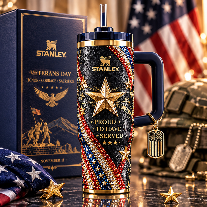 Proud to Have Served Patriotic Star Tumbler