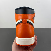 High Top Sneakers, White Black Orange Colorway, Lace Up Design, Casual Gift for Sneaker Fans