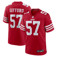 San Francisco 49ers Luke Gifford Scarlet Team Game Jersey