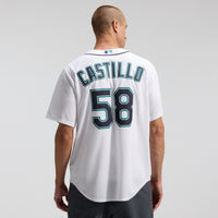 Seattle Mariners Luis Castillo White Home Replica Jersey