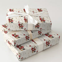 Watercolor Jazz Christmas Gift Wrap, Santa Playing Saxophone Wrapping Paper, Musical Stool Santa Wrapping Paper, Holiday Gift Wrapping Paper