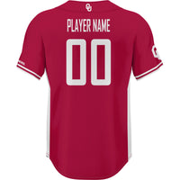 Oklahoma Sooners NIL Pick-A-Player Lightweight Baseball Jersey - Crimson