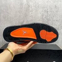 Mid Top Sneakers, Orange Colorway, Lace Up Design, Casual Gift for Sneaker Fans