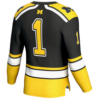 #1 Michigan Wolverines Hockey Jersey - Black