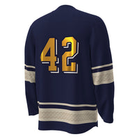 #42 Notre Dame Fighting Irish Alternate Replica Hockey Jersey - Navy