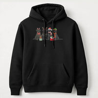 Festive Dog Lover Hoodie, Black Labrador Christmas Hoodie, Retro Lab Holiday Sweatshirt, Adorable Xmas Labrador Pullover Hoodie, Pet Owner Present